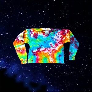 🌿Organic Cotton+Hemp 🕉️Reiki Infused🌀Psychedelic Tie Dye Jungmaven T-shirt XS